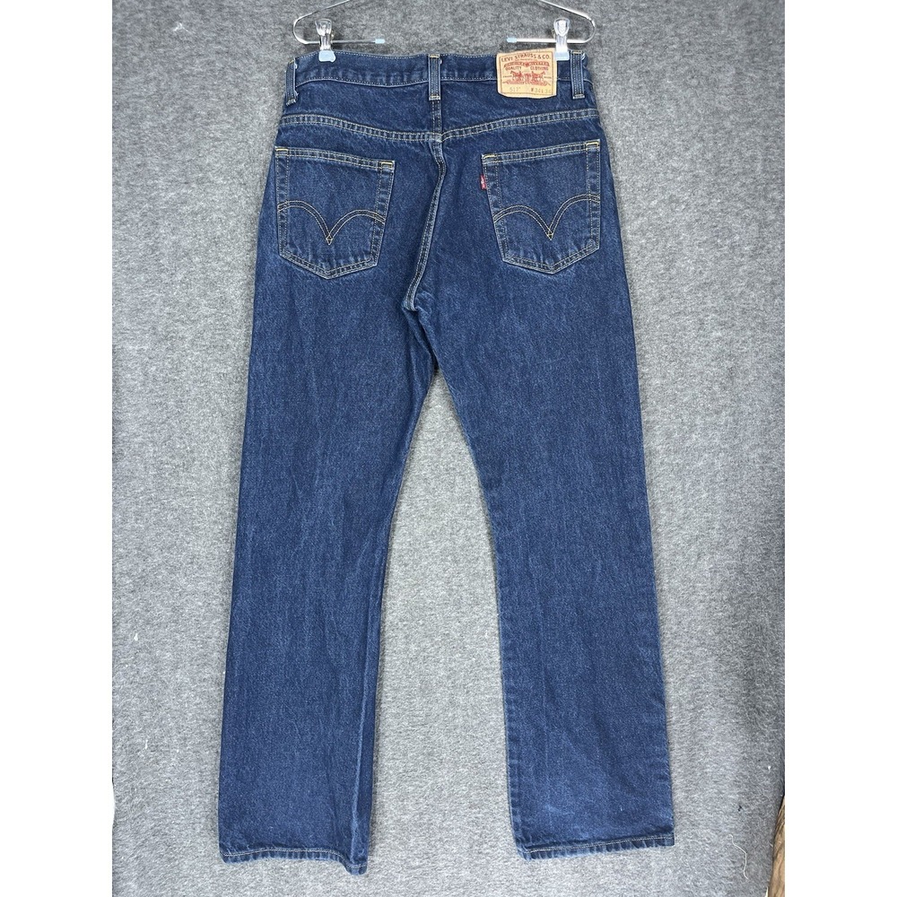 Vintage Y2K Levis Jeans Mens 34x34 Denim 517 Bootcut Western Cowboy Rodeo - Picture 11 of 13